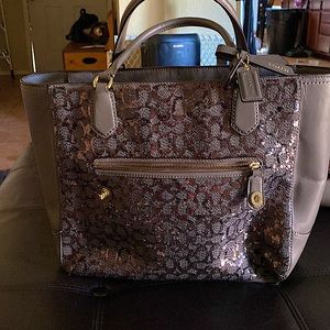 Grey coach purse